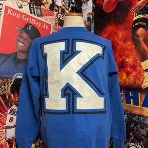 Vintage 90s Kentucky Wildcats Sweatshirt Big K Logo‎ NCAA Basketball Mens Sz XL